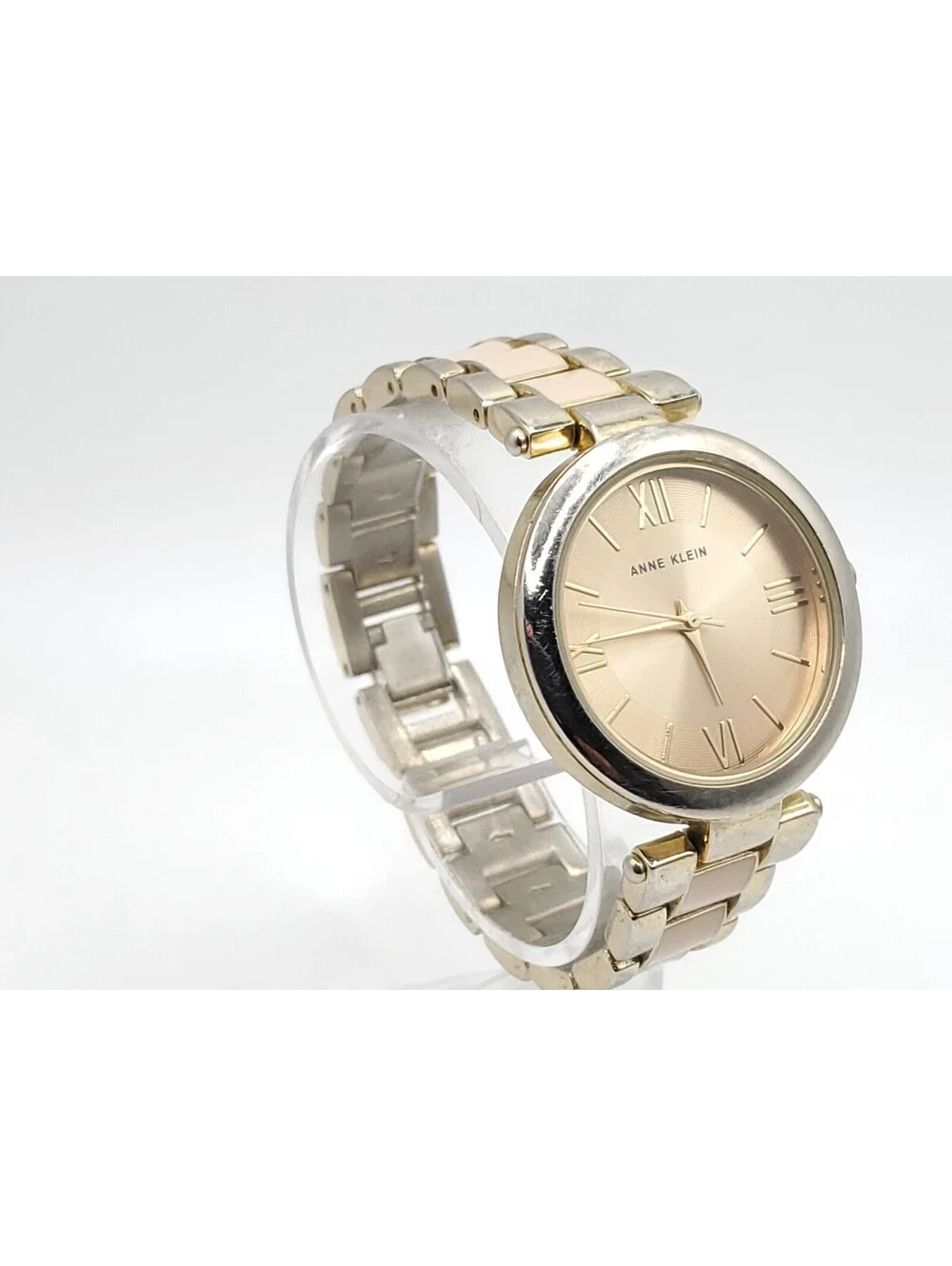 Anne Klein Quartz Womens Watch New Battery Two-Tone 33mm